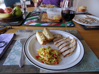 Garlic Bread on the Grill 4