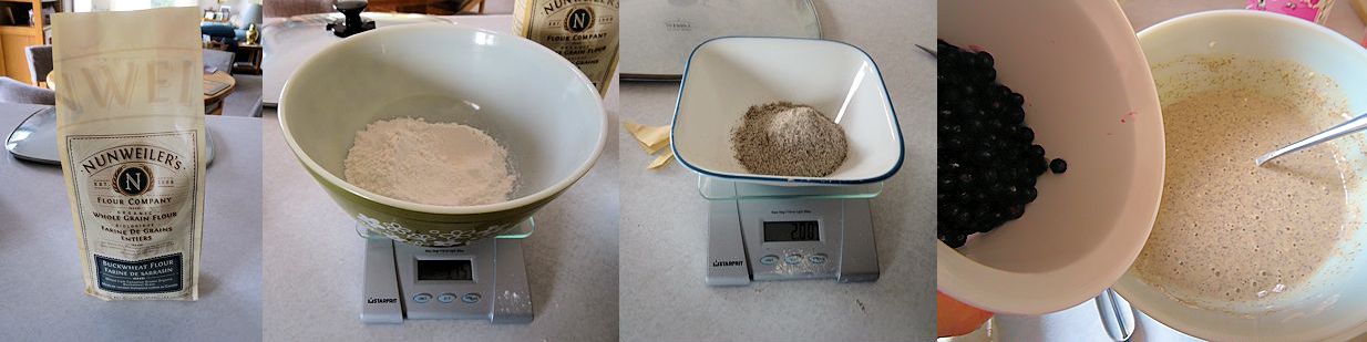 Huckleberry Buckwheat Pancakes