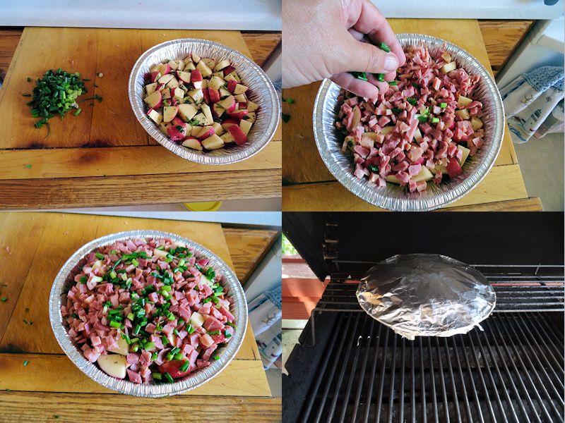 Grilled Ham Cheese & Potatoes 2