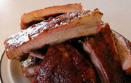 Ribs on the Pellet Grill at oldfatguy.ca